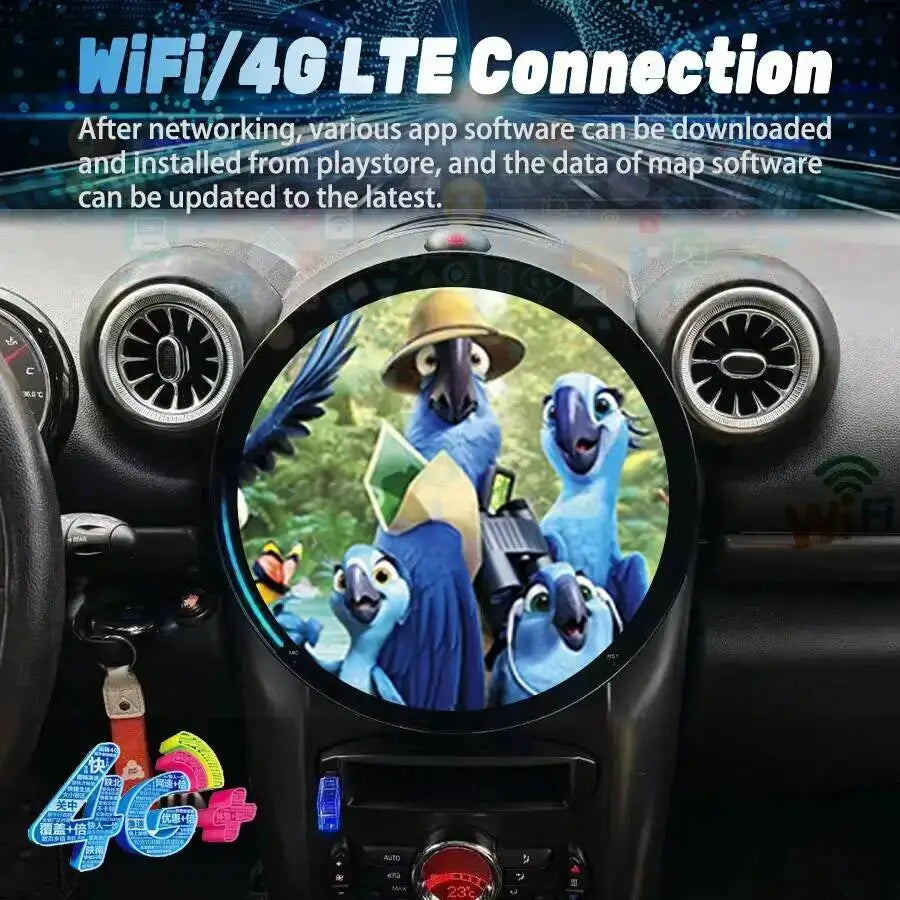 Car Radio Android 14 Screen GPS Video Stereo Navigation Multimedia 4G WIFI 11.8inch For BM