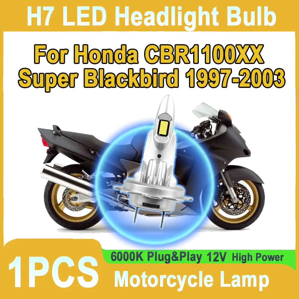 Canbus Error Motorcycle Led Light Plug And Play H7 10000LM Led Headlight Free For Honda CB