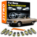 ZITWO 10Pcs LED Interior Light Bulb Kit For Mercedes Benz SL Class R107 C107 280 for Mercedes R107 C107 1972-1989 - Canb