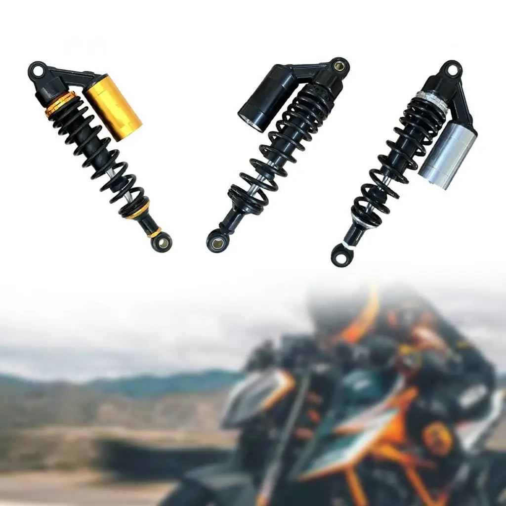 Professional Motorcycle Shock Absorber 345mm Aluminum Spring Suspension Damper Compatible Access - Automotive LED Light