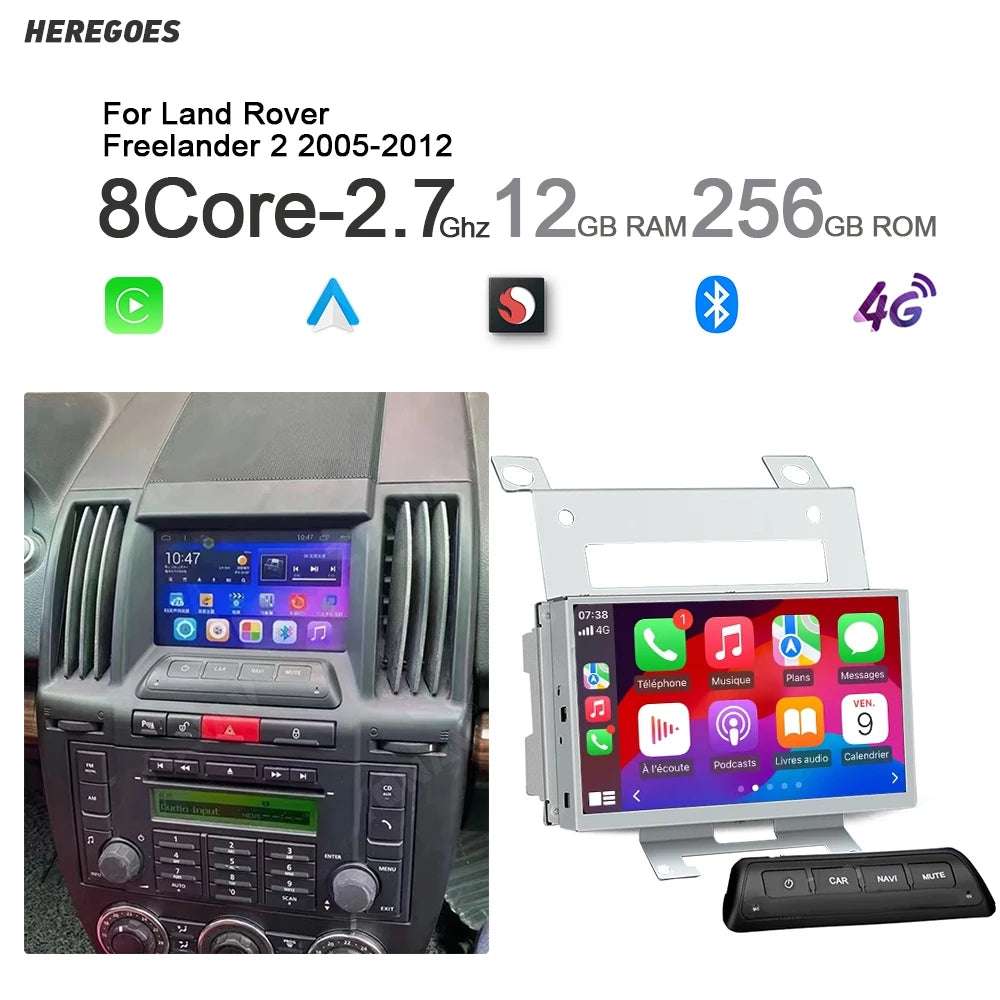7" Car Radio GPS Android 12GB for Land Rover Freelander 2 2007-2015 - Carplay Bluetooth WiFi Multimedia Player