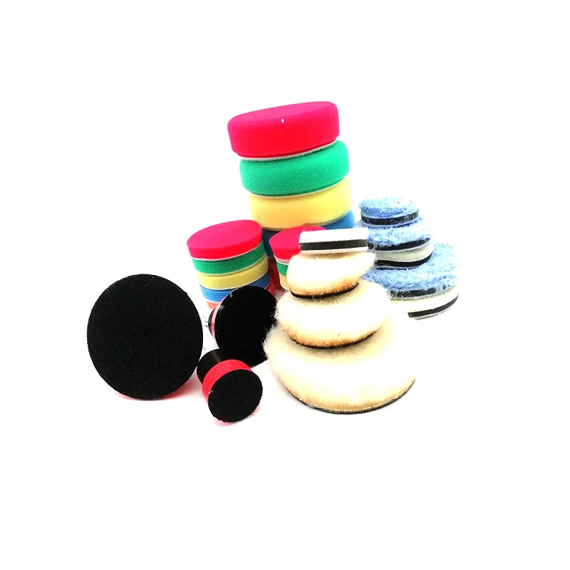 Car Drill Buffing Polishing Pad 1" 2" 3" Waxing Sponge M14 Thread Adapter