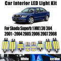13-Piece LED Interior Light Kit for Skoda MK1 2001-2003 - Canbus Error-Free Interior Bulbs