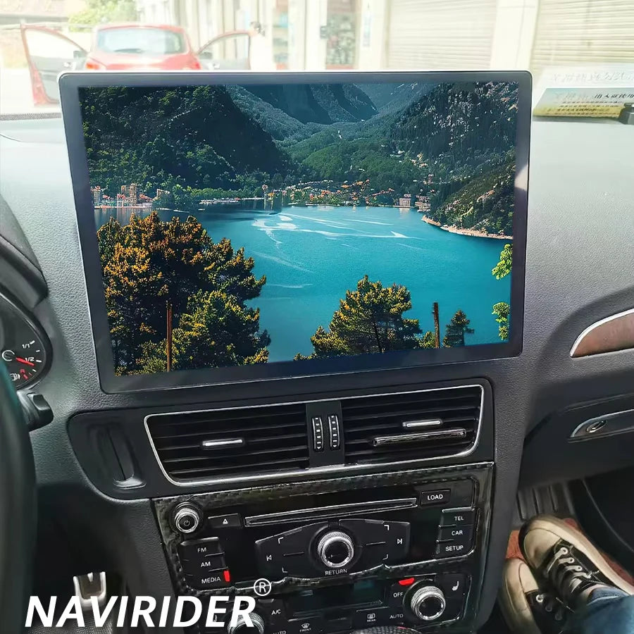 Android Screen Car Stereo For Audi Q5 2009-2016 WIFI 4G SIM Split Screen BT GPS Navi Multi