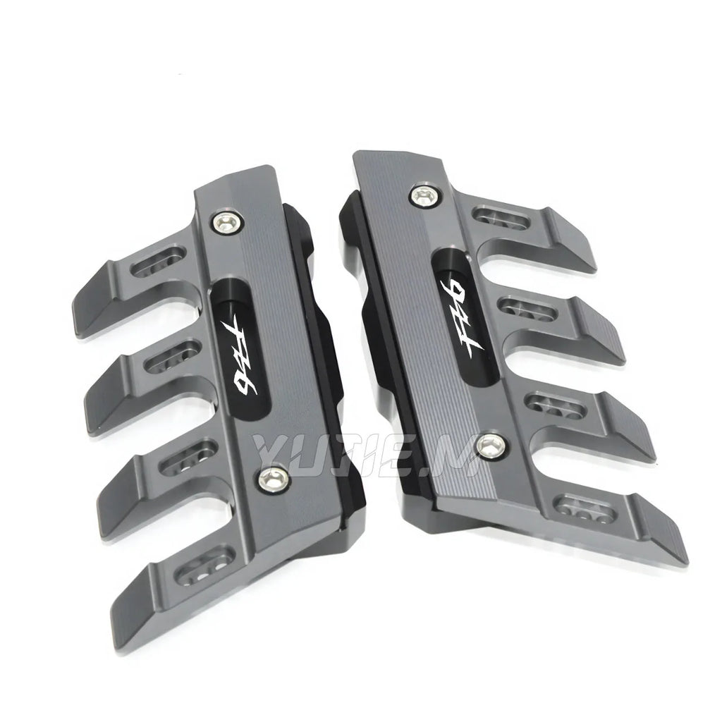 For FZ6 FZ-6 FAZER Universal Motorcycle Mudguard Side Protection Mount Shock Absorber Front Fend - Automotive LED Light