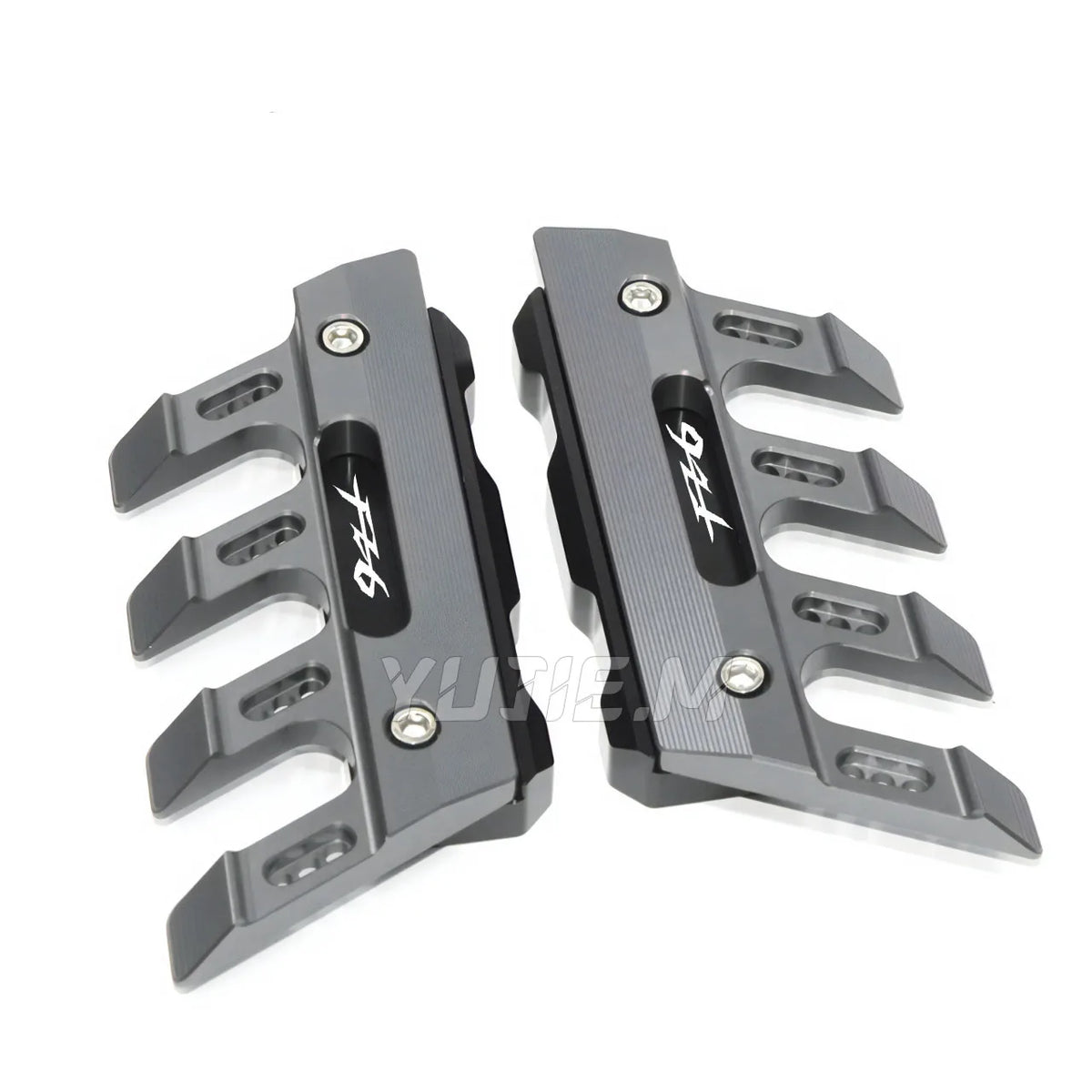 For FZ6 FZ-6 FAZER Universal Motorcycle Mudguard Side Protection Mount Shock Absorber Front Fend - Automotive LED Light