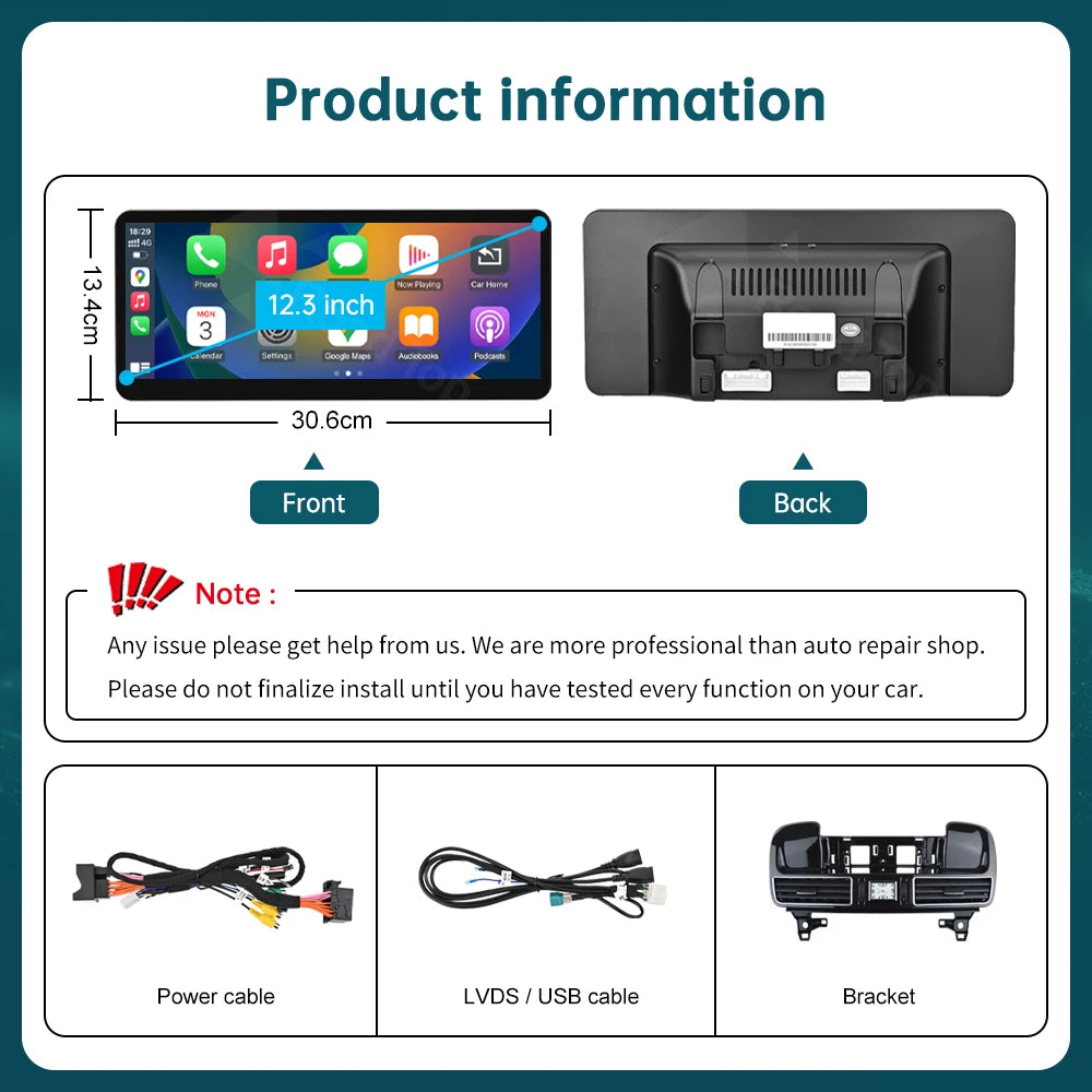 RoadTop 12.3 inch Wireless CarPlay Multimedia Linux Touch Screen for Mercedes-Benz GLE GLS