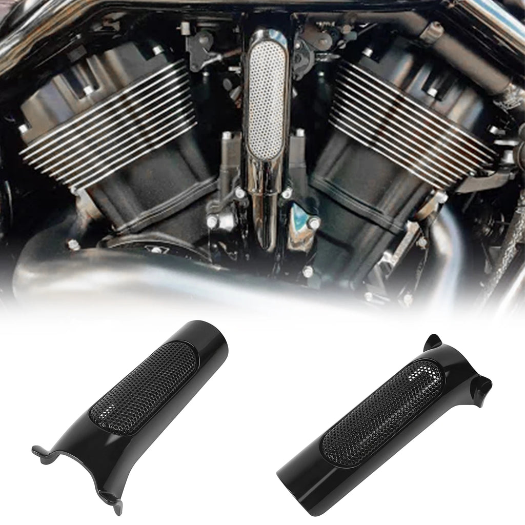 Motorcycle Black Engine Hose Protector Guard Cover Trim For Harley V‑Rod VRSC Night Rod VRSCDX M - Automotive LED Light