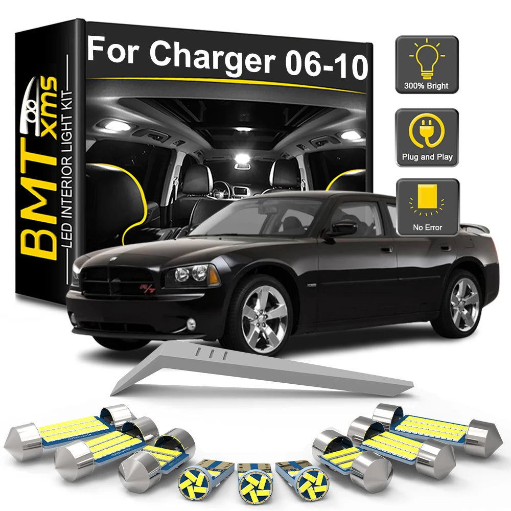 16-Piece LED Interior Light Kit for Dodge Charger 6th LX - Canbus Error-Free Bulbs | AUTOKITSHOP