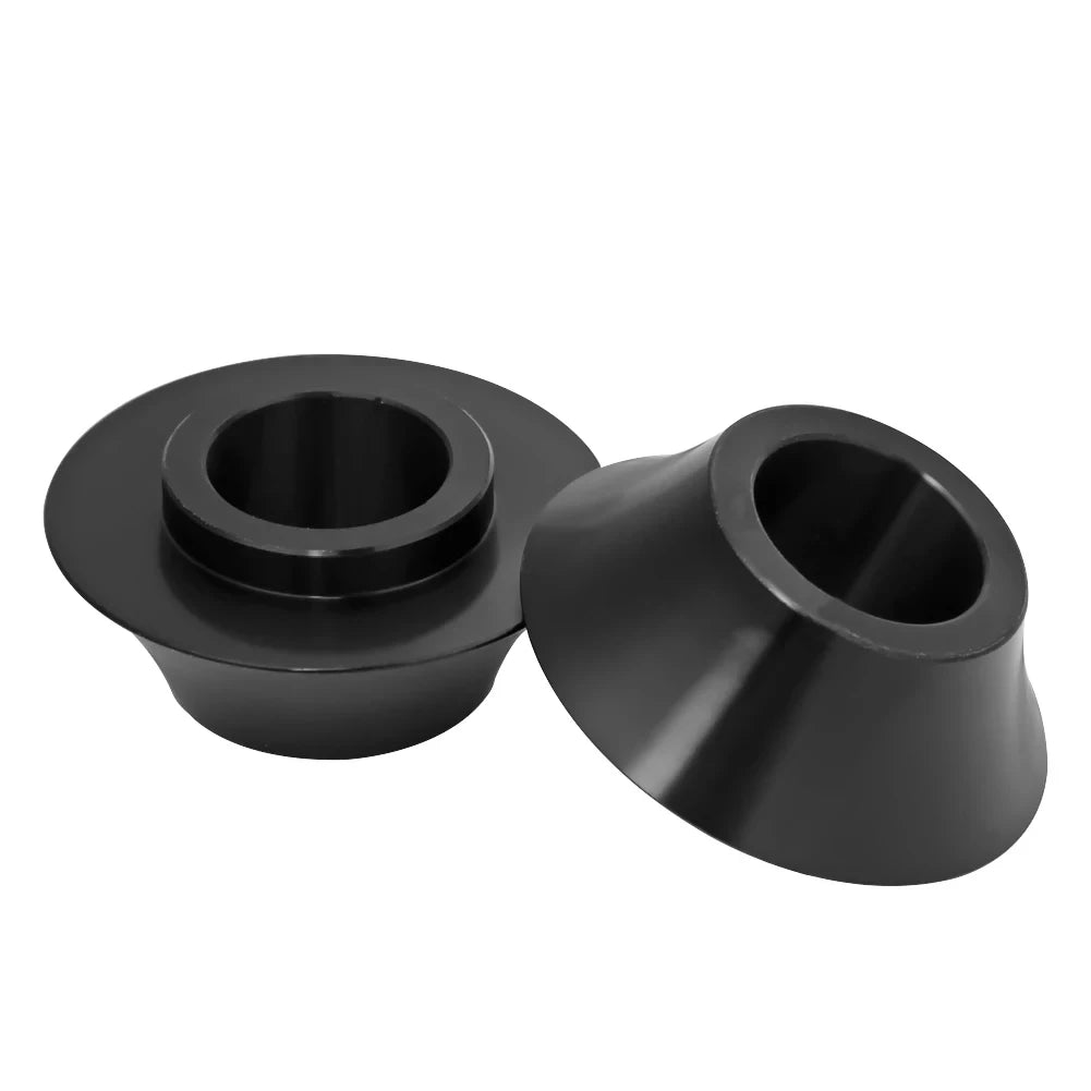 Pair Motorcycle Black 25mm Tapered Axle Wheel Spacers For Harley Touring Bagger Electra Glide Ul - Automotive LED Light