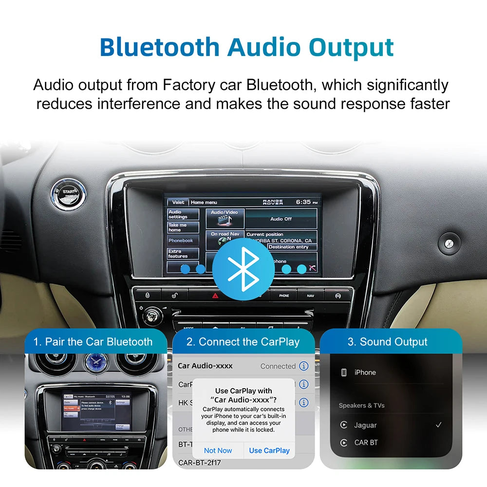 For Wireless Carplay For Land Rover/Jaguar/Range Rover/Evoque/Discovery Android Auto Ai Bo