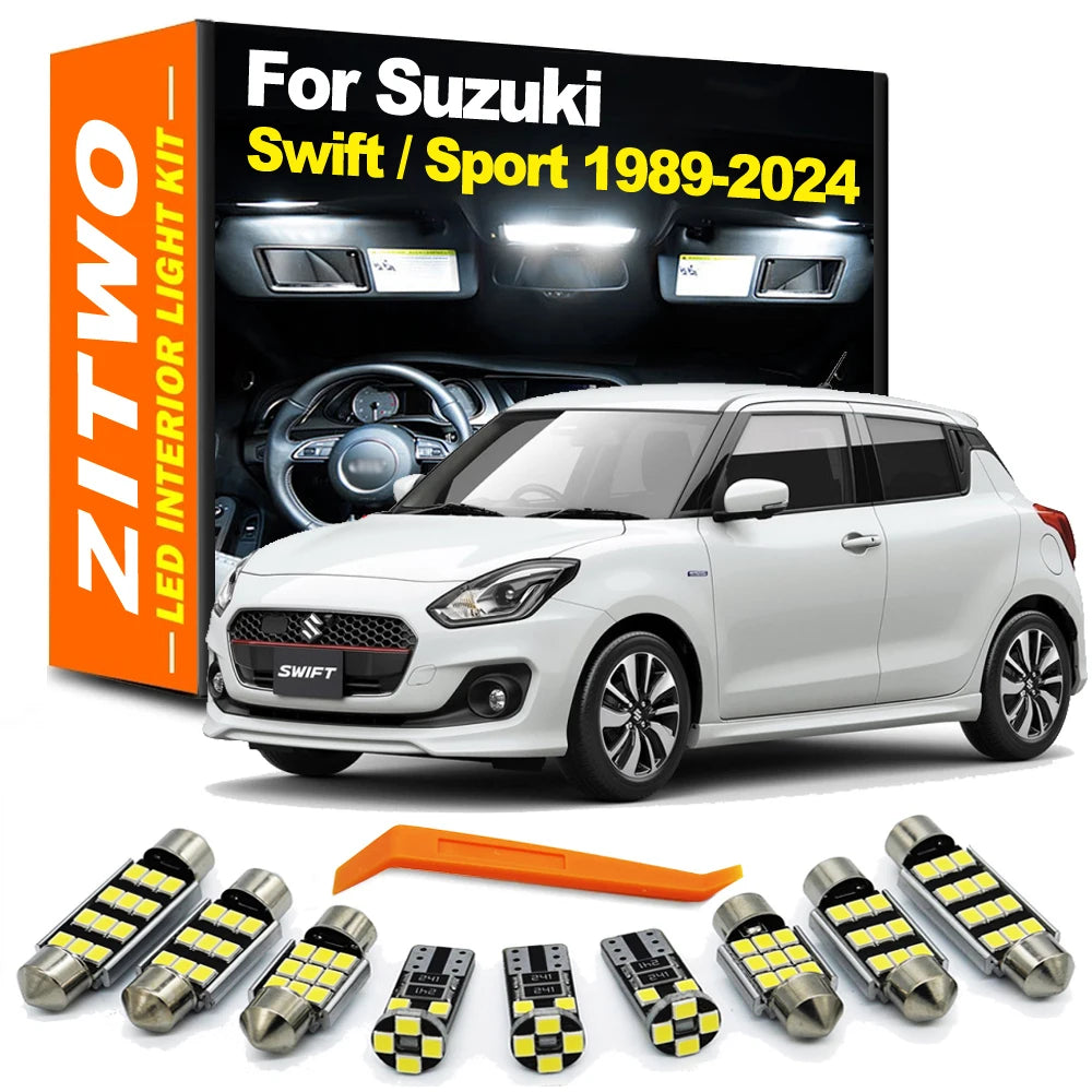 ZITWO Car LED Bulb Interior Dome Map Trunk Light Kit For Suzuki Swift 1989- 2017 2018 2019 2020 2021 2022 2023 2024 Accessories