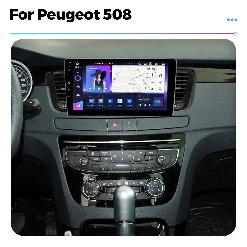 Wireless Carplay Android Auto Car Radio for Peugeot 508 2011- 2018 GPS Navigation 2Din DVD | AUTOKITSHOP