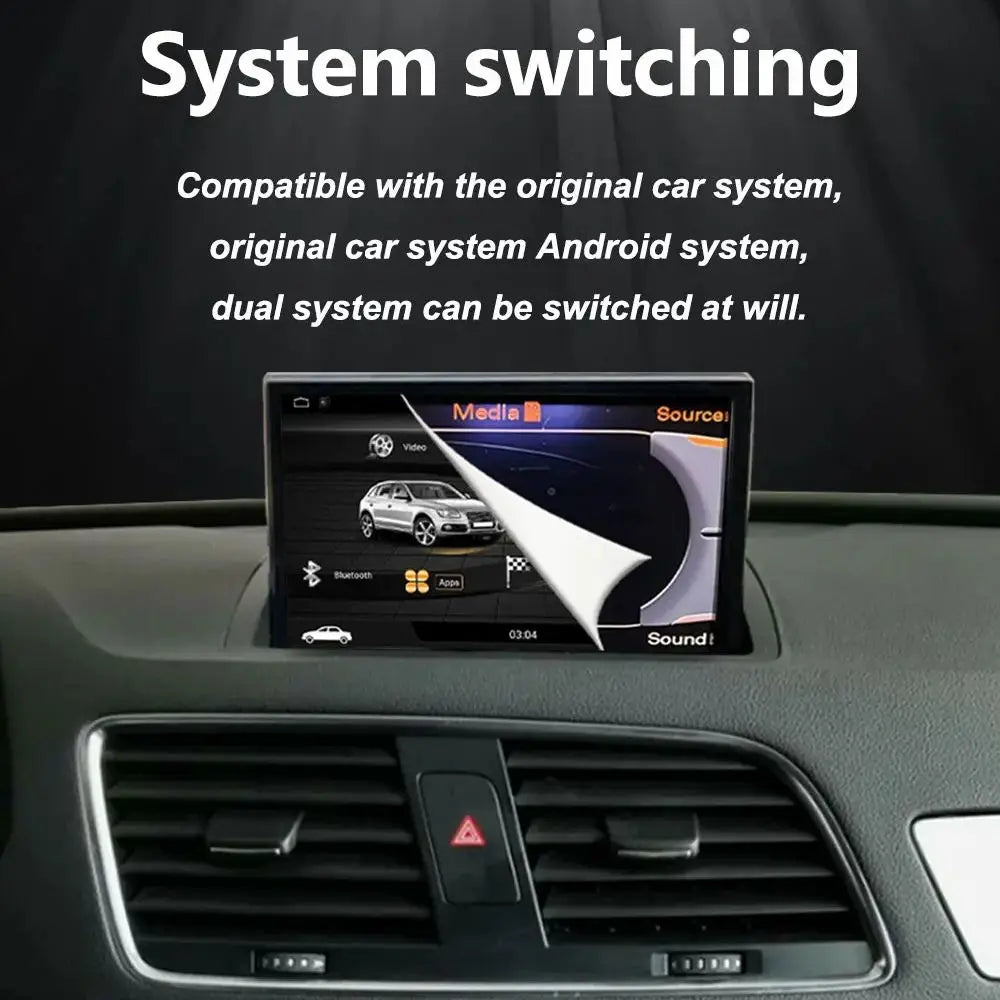 Wireless CarPlay Android 16 For Audi Q3 2011 - 2018 Car Multimedia Radio Navigation GPS WI