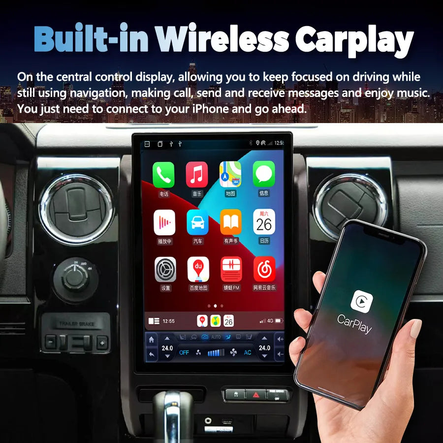 R 14inch Android 15 Screen For Ford F150 Raptor 2009-2012 Car Radio Multimedia Stereo Vide | AUTOKITSHOP