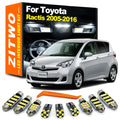 ZITWO 8Pcs LED Interior Light Plate Trunk Lamp Kit For Toyota Ractis 2005-2010 2 for Toyota 2005-2010 - Canbus LED Car L