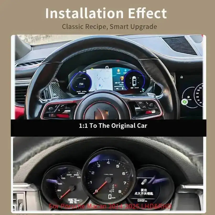 10.25" For Porsche Macan 2014 2015-2025 Car LCD Digital Cluster Panel With Carplay Cockpit | AUTOKITSHOP