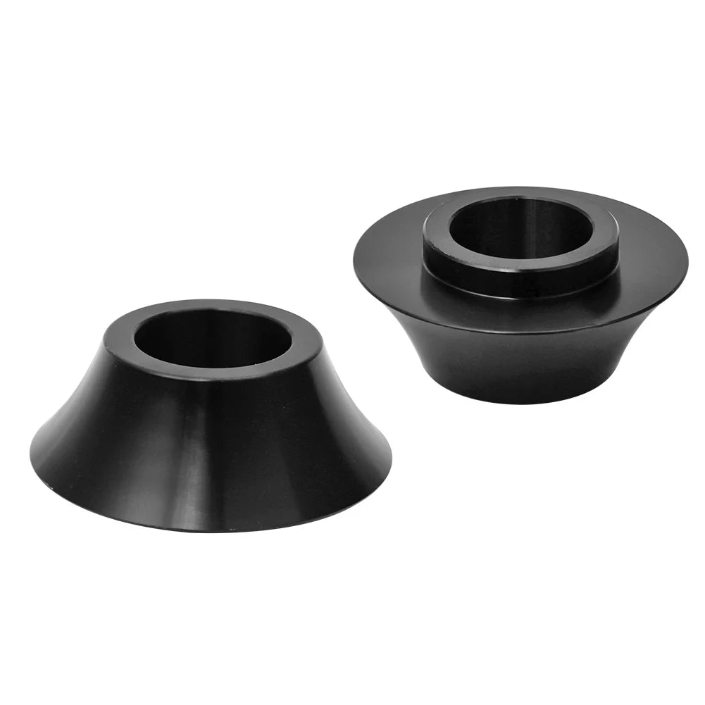 Pair Motorcycle Black 25mm Tapered Axle Wheel Spacers For Harley Touring Bagger Electra Glide Ul - Automotive LED Light
