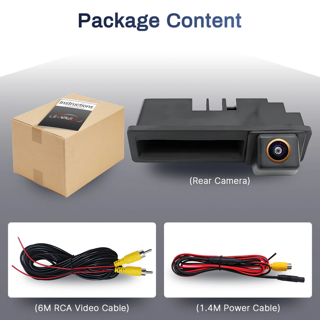 Trunk Handle Camera For Audi A1 A3 A4 A6 A6L S5 Q5 Q7 2008-2012 170 Degree Fish Eye Lens C