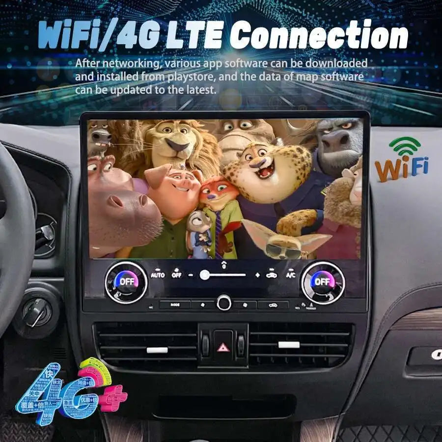 16.8" Big Qled Screen Tape Recorder Stereo For Toyota Prado 120 2002-2009 For Lexus Gx470  | AUTOKITSHOP