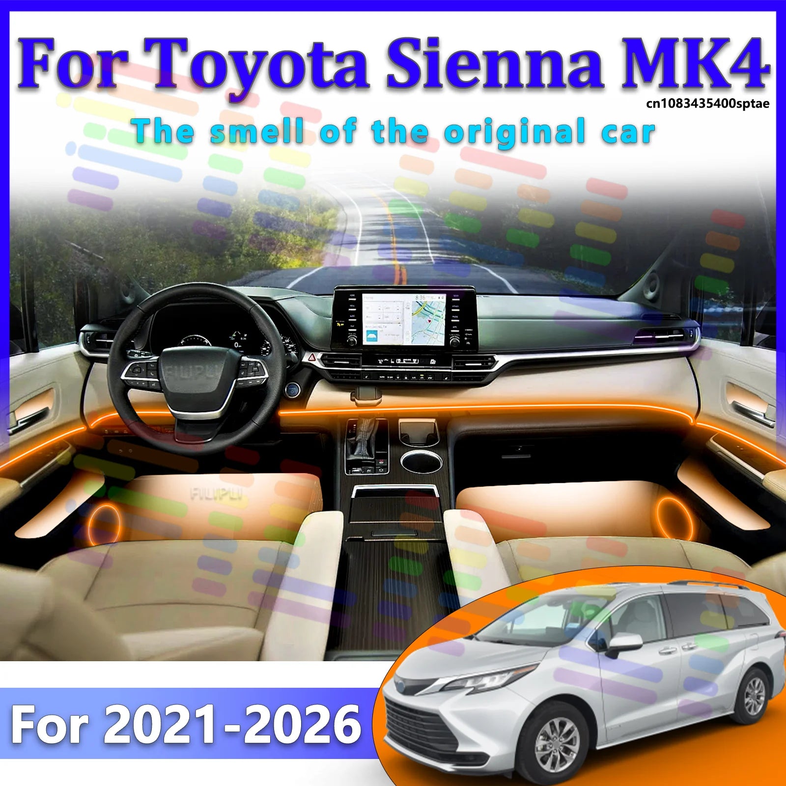64 RGB - Neon Strip - for Toyota 2021-2026 - App Control - Car Interior Lighting | AUTOKITSHOP