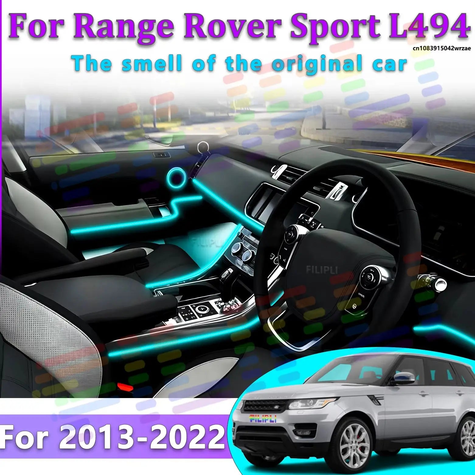 64 RGB - Neon Strip - App Control - Car Interior Lighting | AUTOKITSHOP