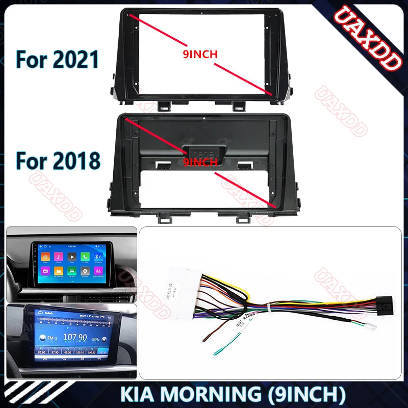 For 2018-2021 KIA MORNING 9INCH UV Car Radio Android Stereo Audio Screen Multimedia Video