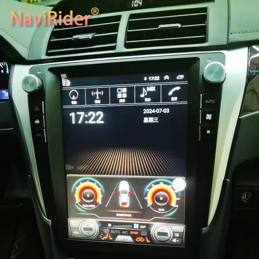 12.1Inch 4G WIFI NavigationWireless Carplay For Toyota Camry 2012-2015 Car BT Android 15 G