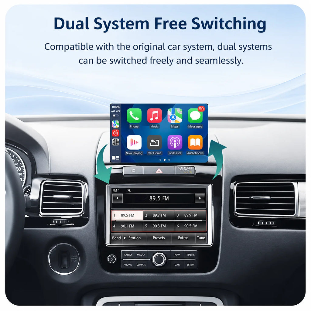 Wireless Carplay For VW Volkswagen Touareg RNS850 2010-2018 with Voice Control Mirrorlink  | AUTOKITSHOP