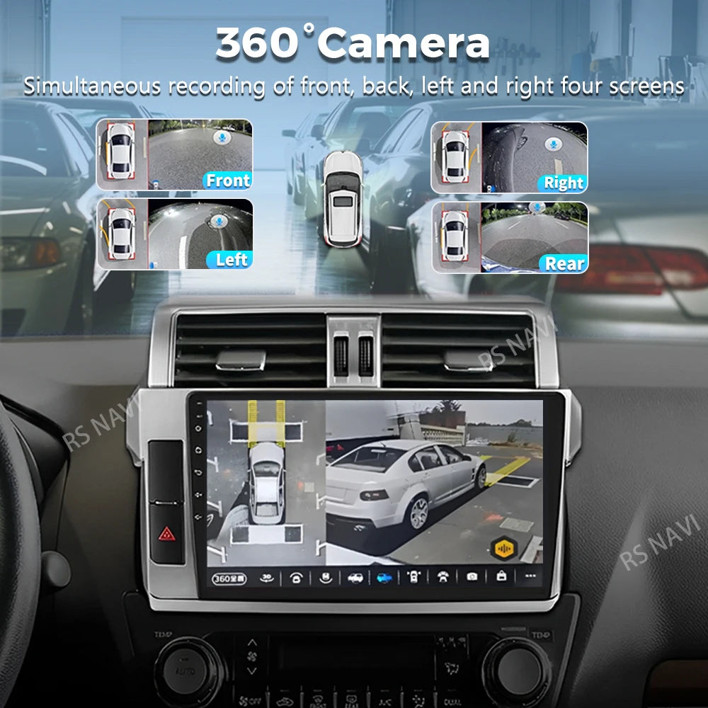 Plug and Play Android 16 For Toyota Land Cruiser Prado 150 2013 - 2017 2K QLED Android Car