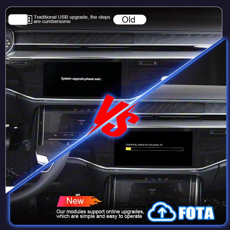 Newest Wireless CarPlay Box For Audi A8 Q8 MIB3 2018-2025 8.8 10.1 Android Auto Mirror Nav