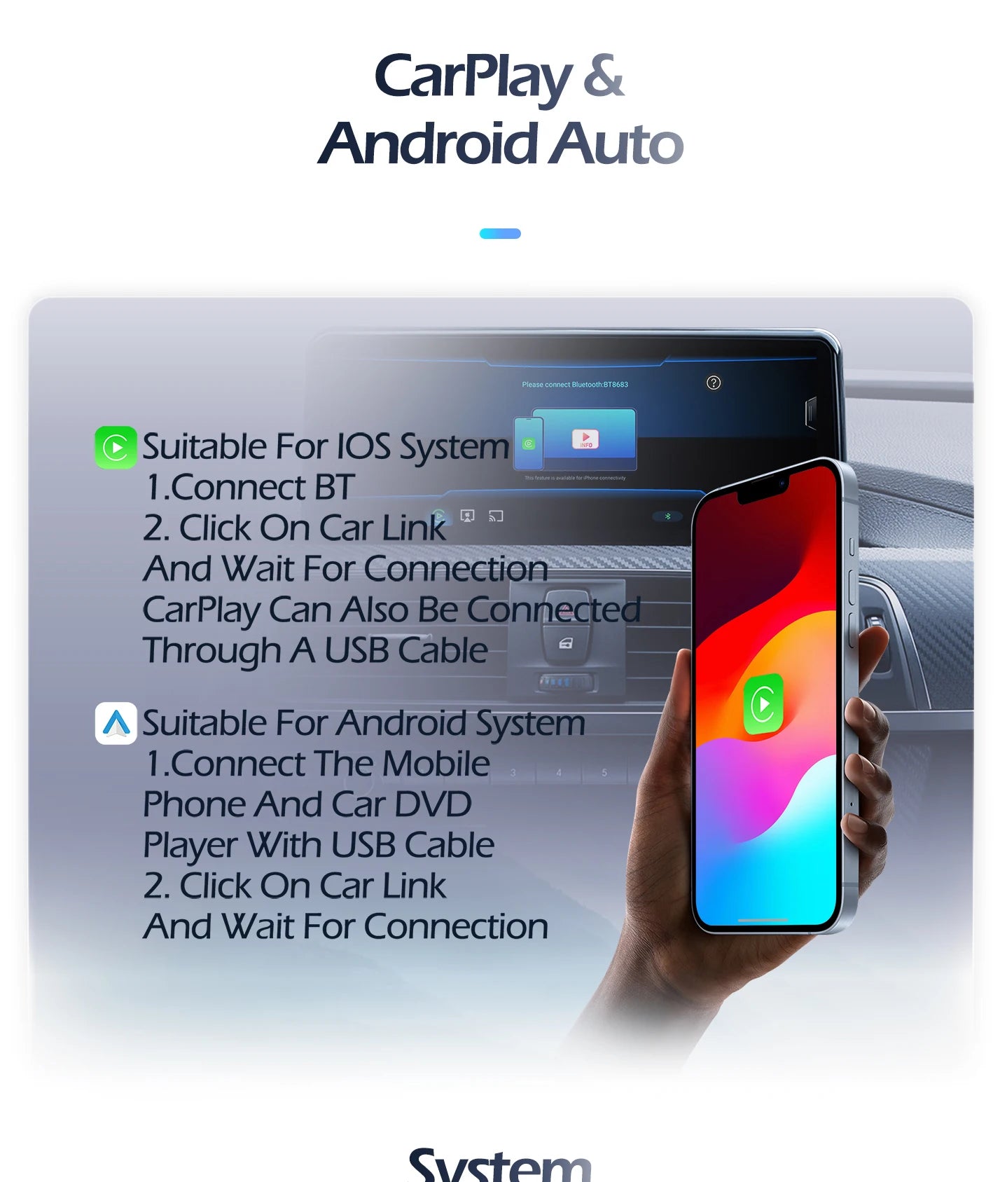 For Audi Q3 2013 - 2018 Wireless Carplay 4G Android 15 GPS Navigation Car Video Multimedia