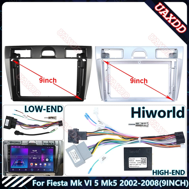 For Ford Fiesta Mk VI 5 Mk5 2002-2008 9INCH Car Radio Android Stereo Audio Screen Multimed