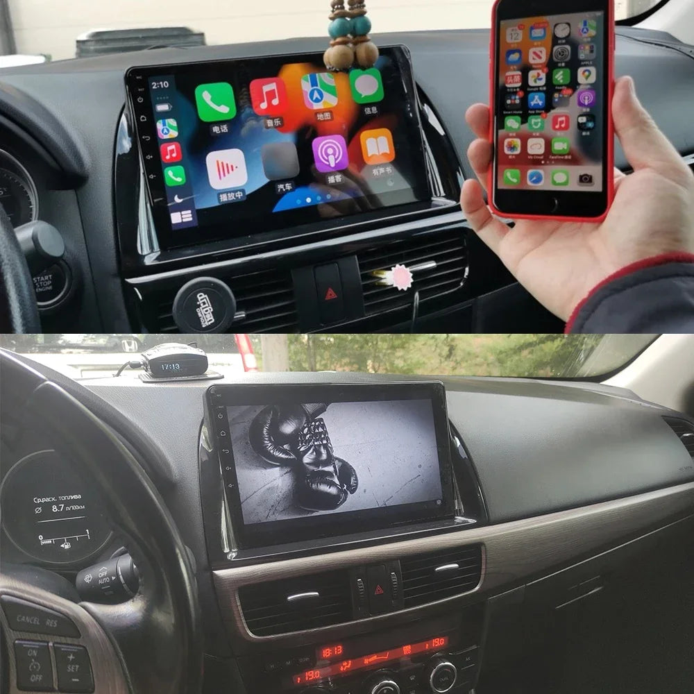 10.1" Android 13 Car Radio GPS for Mazda CX-5 2012-2015 8G+128G 4G LTE 720P 360 Panoramic Camera - Carplay Stereo