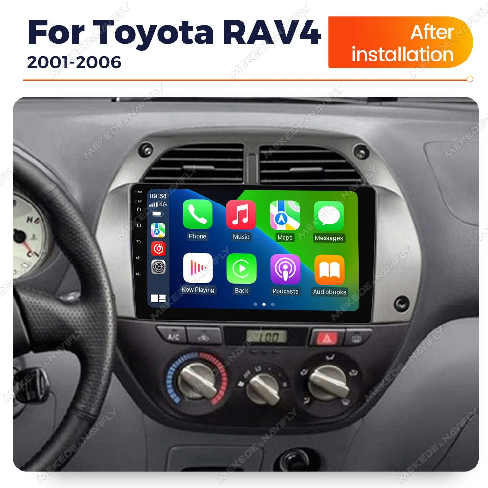 Android 14 Autoradio For Toyota RAV4 2 CA20 CA20W XA20 2001- 2006 Car Radio Multimedia Pla