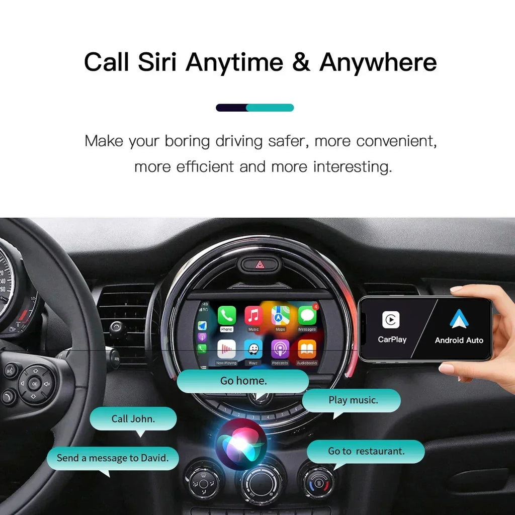 Wireless Carplay Android Auto For BMW Mini NBT CIC R55 R56 R57 R58 R59 R60 R61 Carplay Int | AUTOKITSHOP
