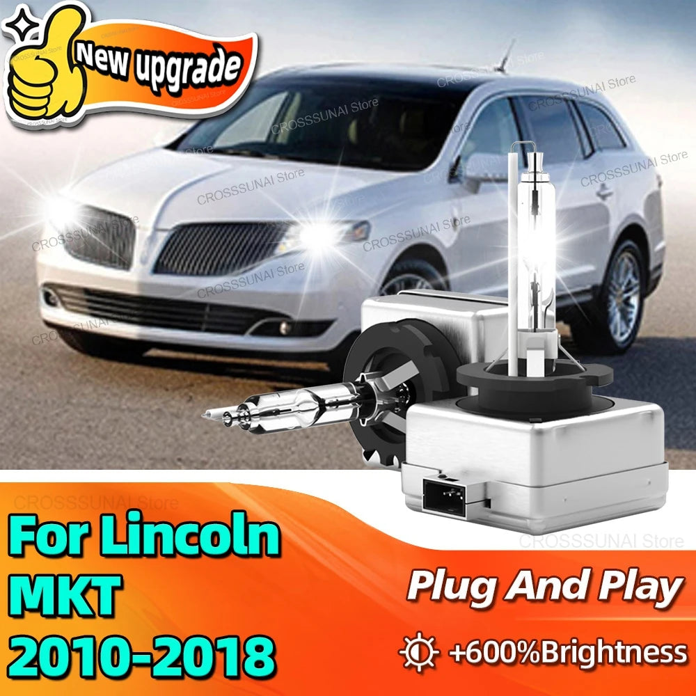 Xenon Bulbs 35W D3S Car Headlights HID Lamp 10000LM Bright For Lincoln MKT 2010 2011 2012