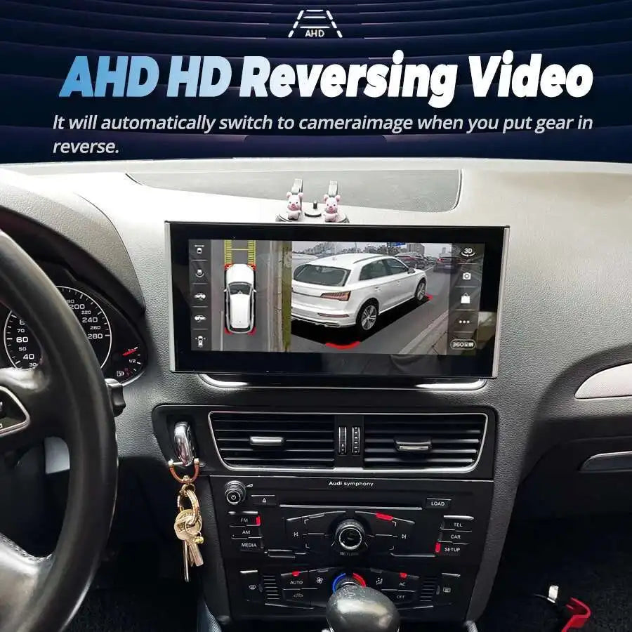 Qled Screen For AUDI Q5 2010-2018 Android 14 Car Radio Multimedia Video Player Stereo GPS