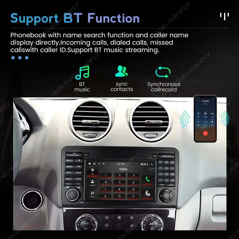 Android 13 Car Radio 2Din For Mercedes Benz ML GL W164 ML350 ML500 GL320 X164 ML280 GL350