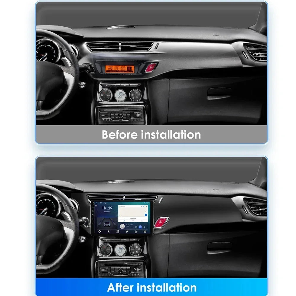Android Auto For Citroen C3 DS3 2010 - 2016 Car Radio Video Player Multimedia Stereo Navig