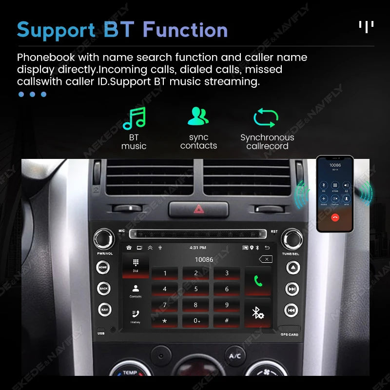Android 2 Din Car Radio for Suzuki Grand Vitra 3 2005 - 2015 CarPlay Auto Multimedia Playe | AUTOKITSHOP