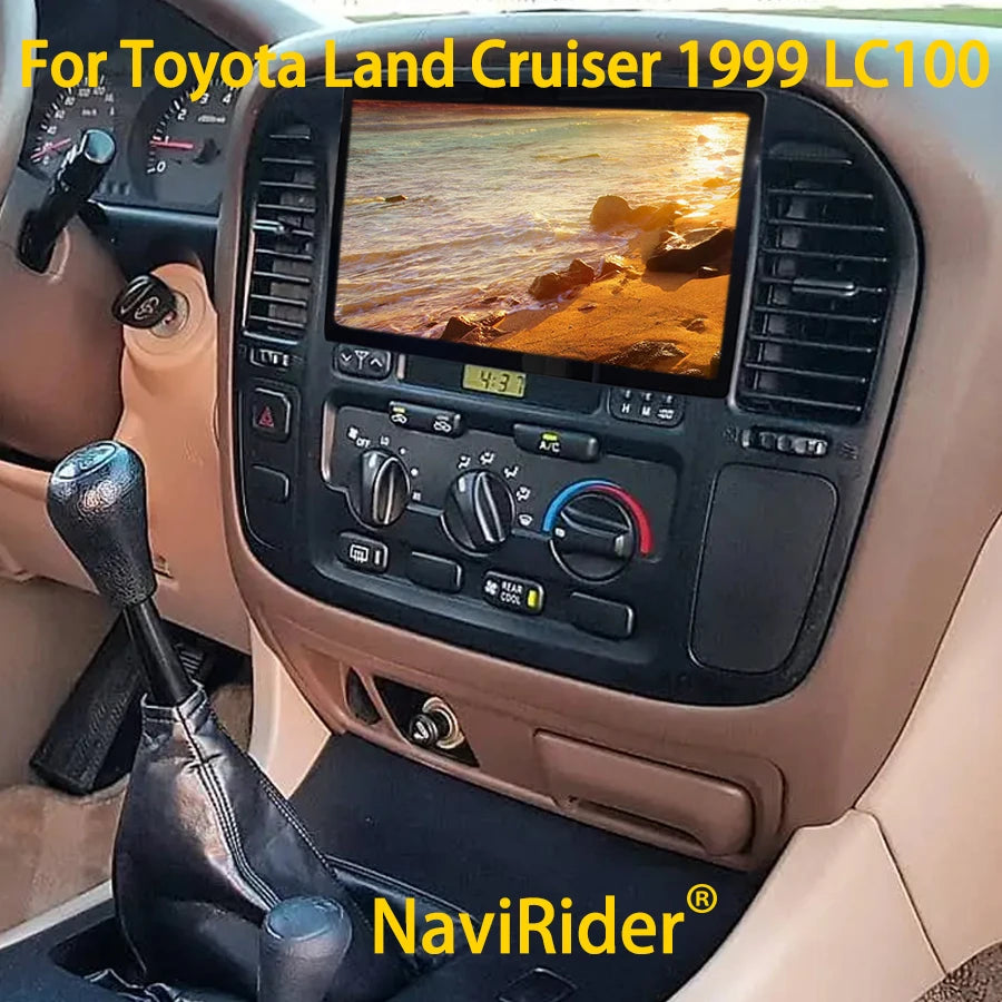 128GB Android 14 Radio For Toyota Land Cruiser 1999 LC100 CarPlay Navigation GPS Touch Scr