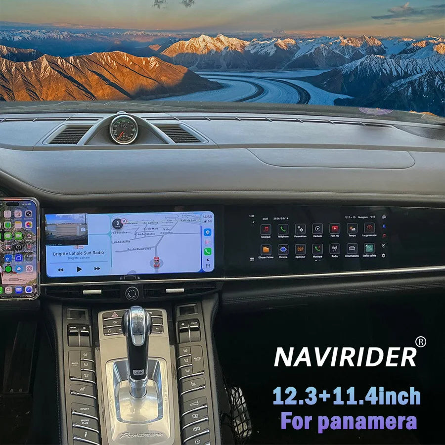 12.3+11.4inch LHD For Porsche Panamera 2010-2016 Android AUTO Carplay 4G 8Core Car Multime