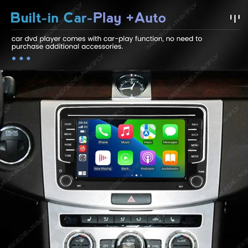 Android 2 Din CarPlay Car Radio for VW Volkswagen Skoda Octavia Golf 5 6 Touran Passat B6  | AUTOKITSHOP