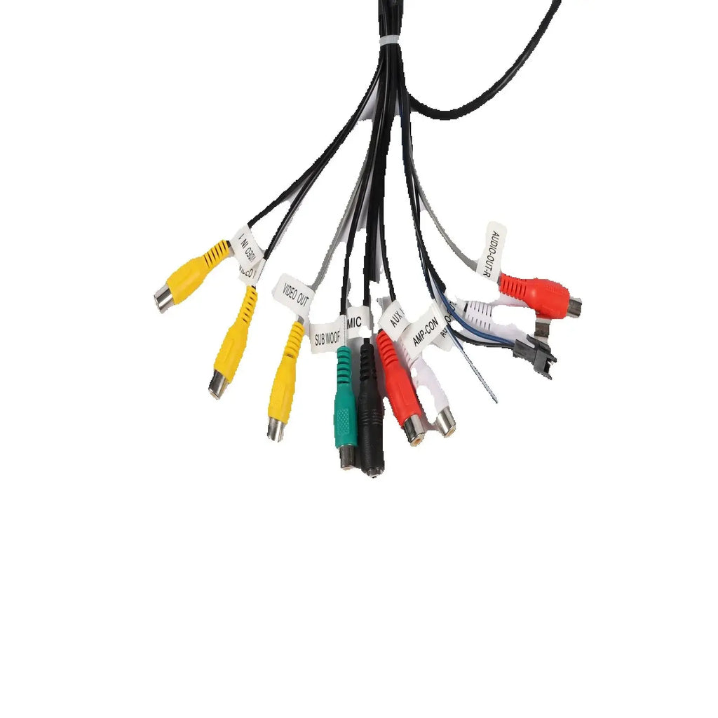 Car Android Radio 20 Pin RCA Output Cable and Microphone FOR Teyes Universal Adapter Car A
