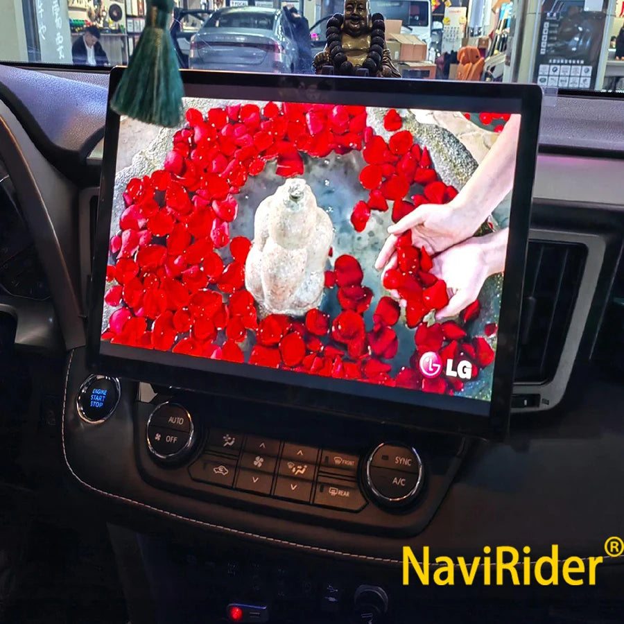 13.3 inch 256G Android 14 Car Auto Radio For Toyota RAV4 Wireless Navigation Bluetooth Car