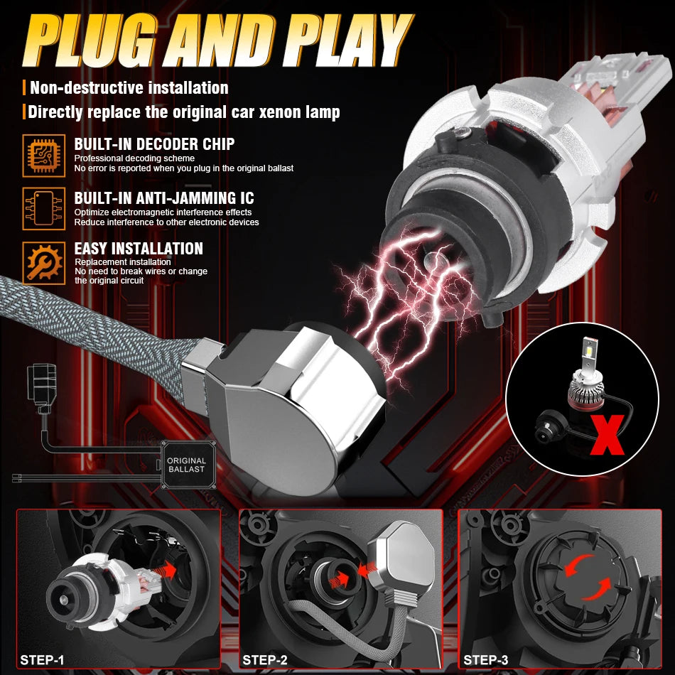 D SERIES D2S D4S LED Car Headlights HID Bulbs D1S D2R D3S D4R D8S Kit Xenon LED Car Light