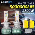 3000000LM K5C H7 LED 2800W Headlight H4 H11 H3 H8 H1 9005 9006 HB3 HB4 9012 HIR2 H9 Turbo