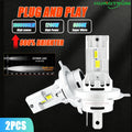H4 LED Headlights Bulb Ampoule Led 1600000LM 1200W Super Bright CANBUS Error Free High Low