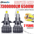 6500W 360 H7 LED 7300000LM H1 H11 880 881 H27 9005 HB3 9006 HB4 Car Headlight Bulbs For Pr